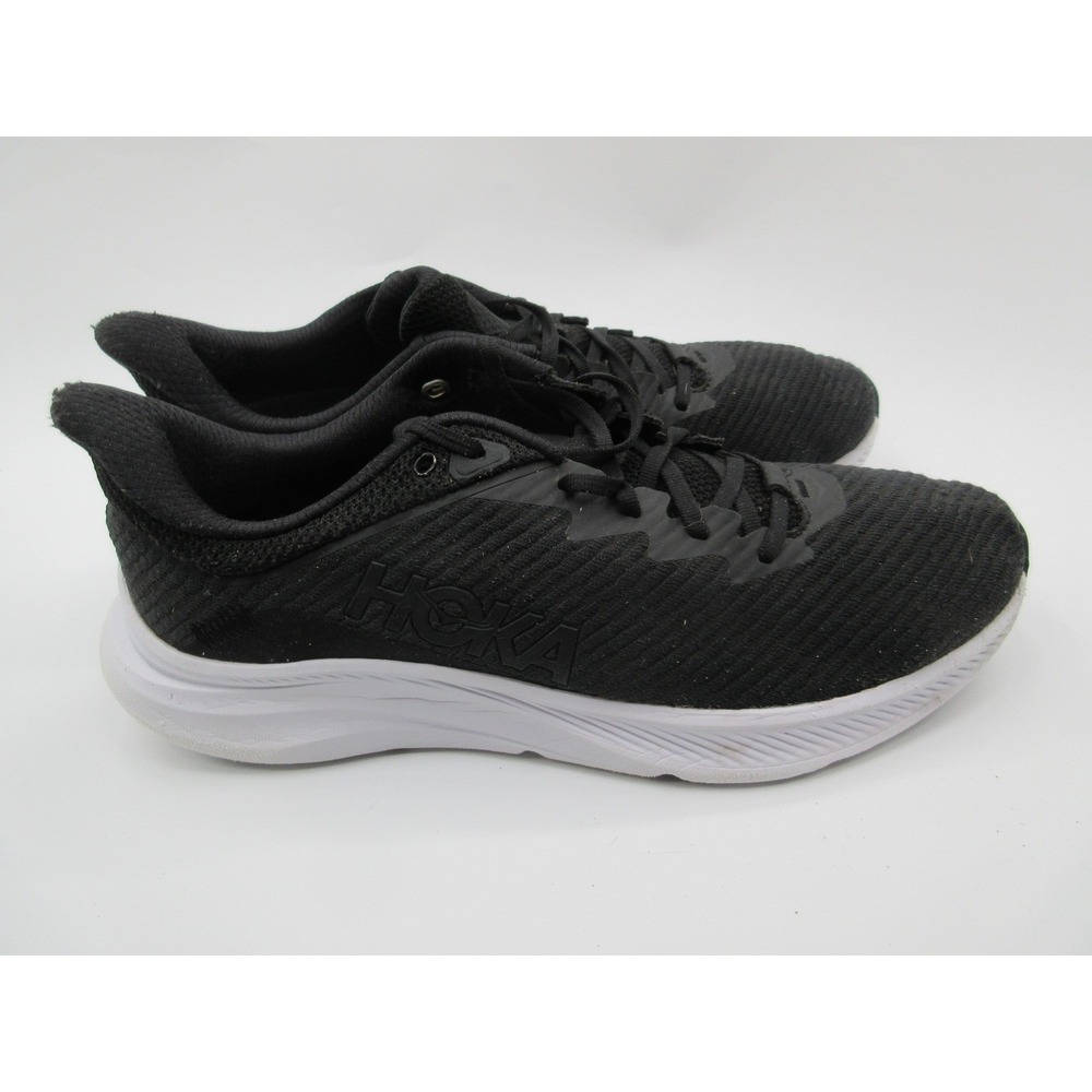 Hoka One One Shoes Mens Size 11.5 Black White Solimar Running 1123074 BWHT